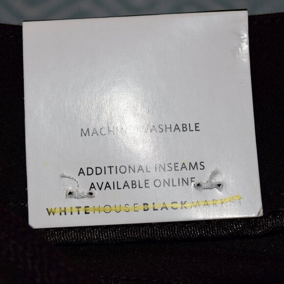 White House Black Market Black The Slim Ankle Pant 4 NWT - Picture 6 of 15